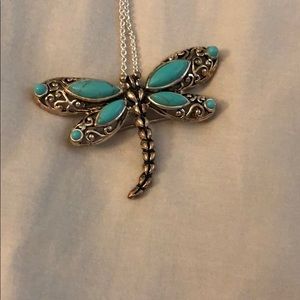 Dragonfly necklace/pin